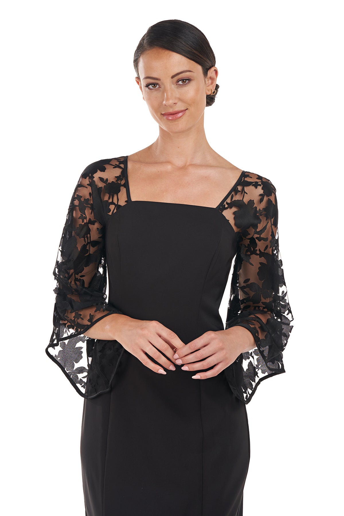 Vivian Square Neck Midi Dress