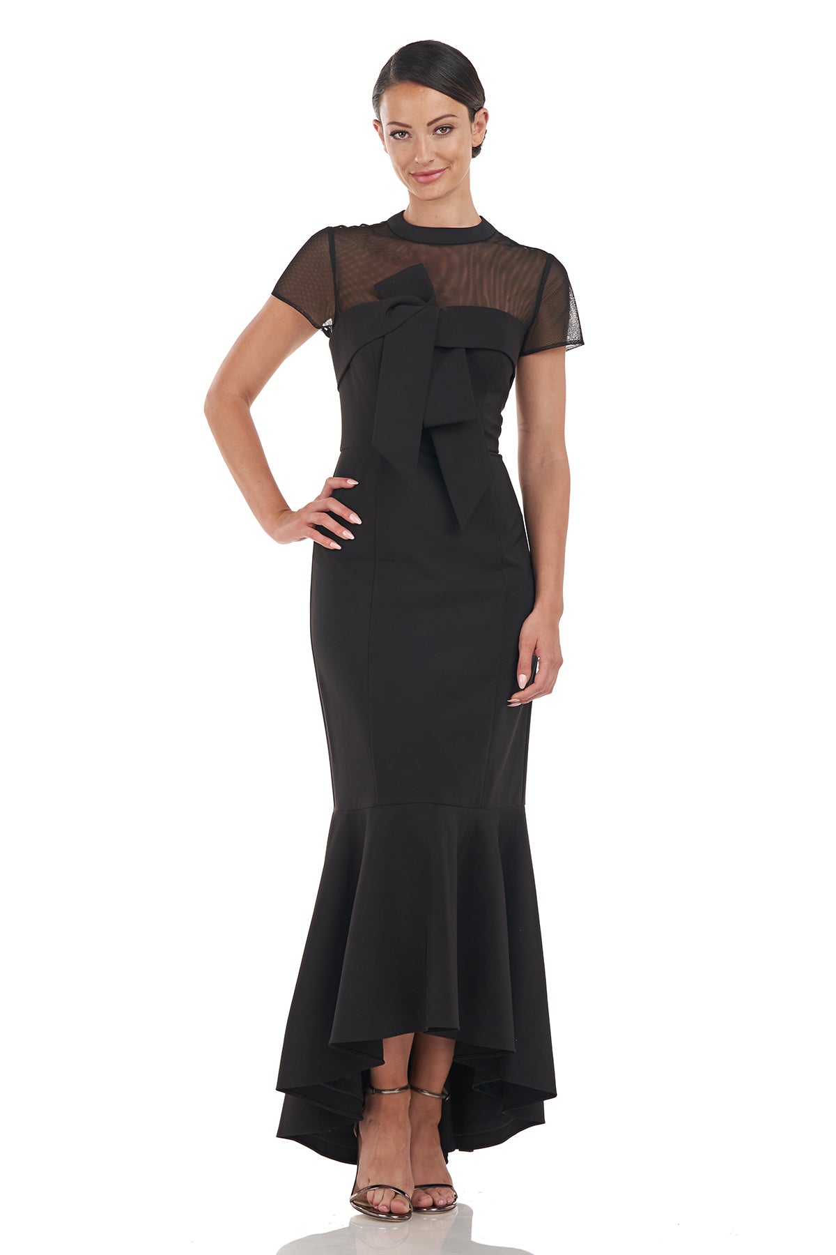 Kylie Bow High-Low Gown
