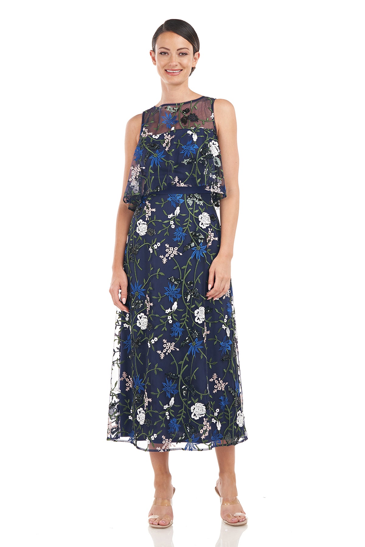 Amira Popover Tea Length Dress