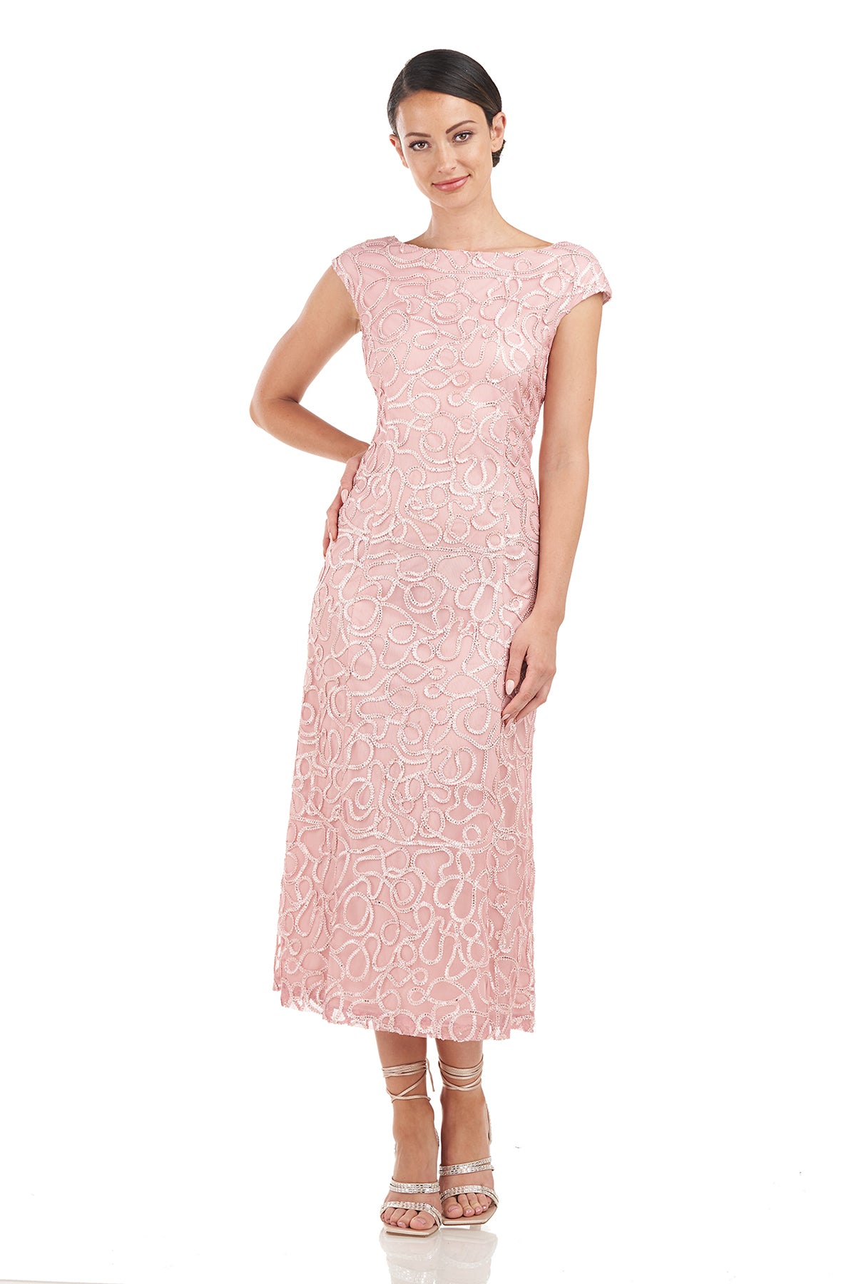 Kiara A-Line Tea Length Dress