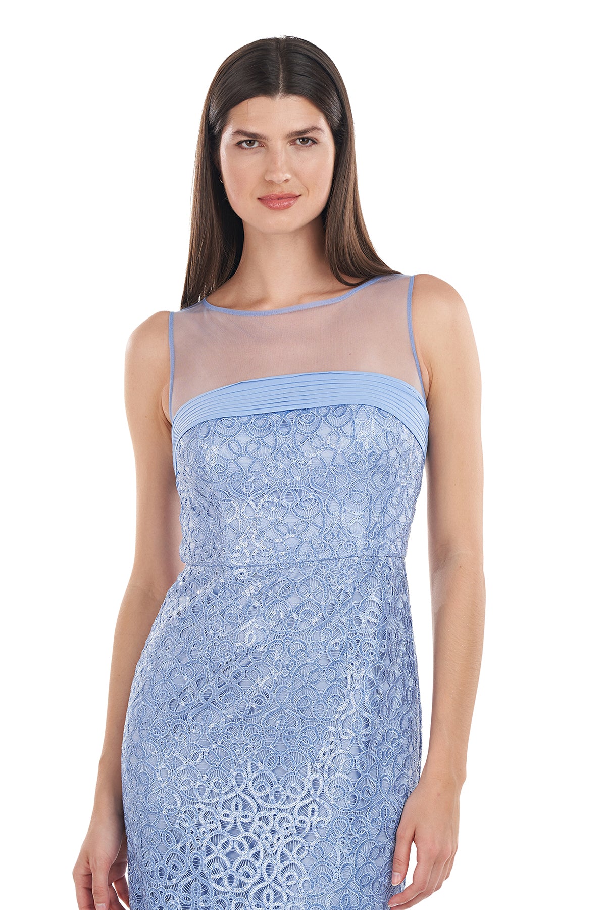 Michelle Illusion Column Gown