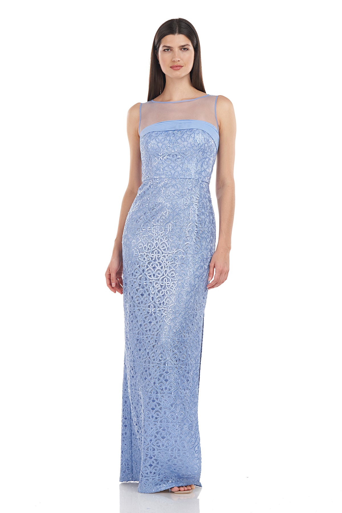 Michelle Illusion Column Gown
