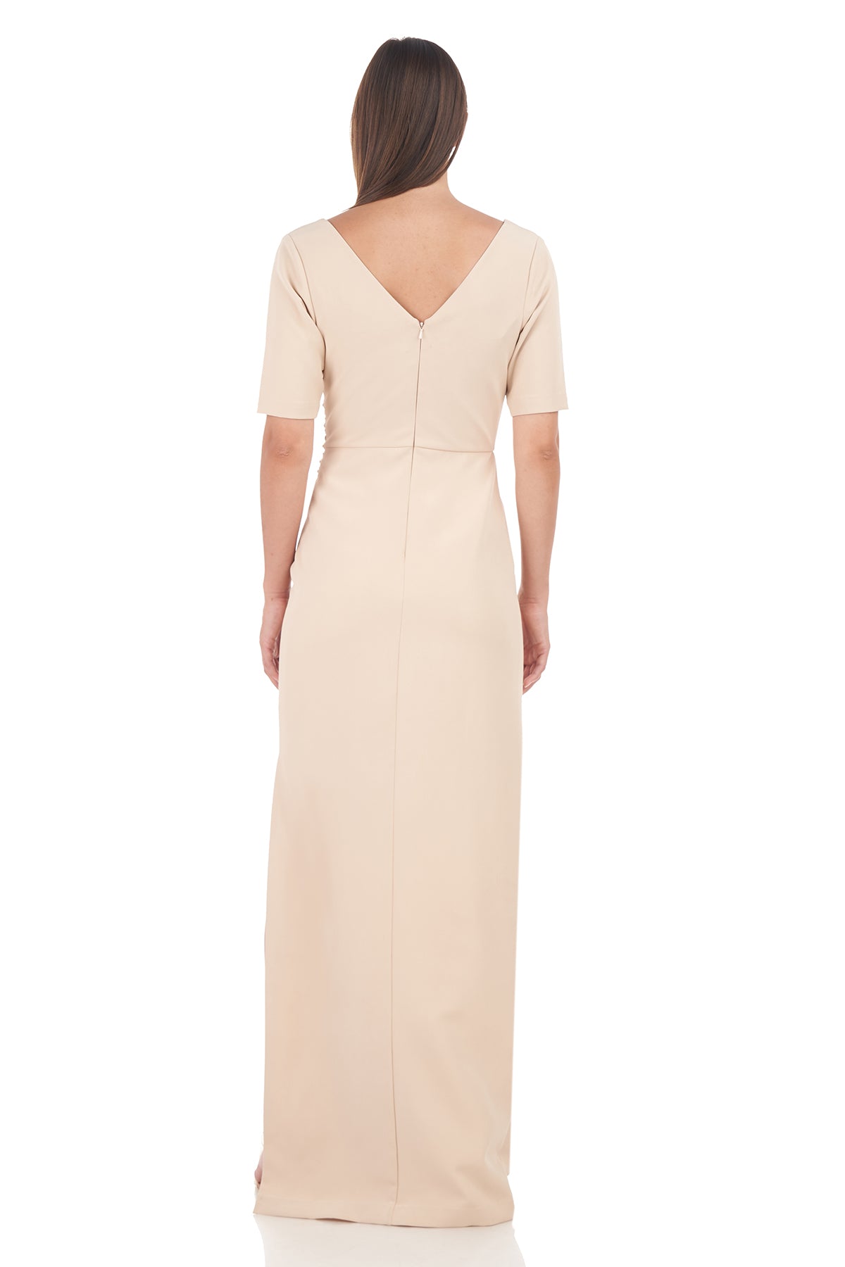 Ashley Draped Column Gown