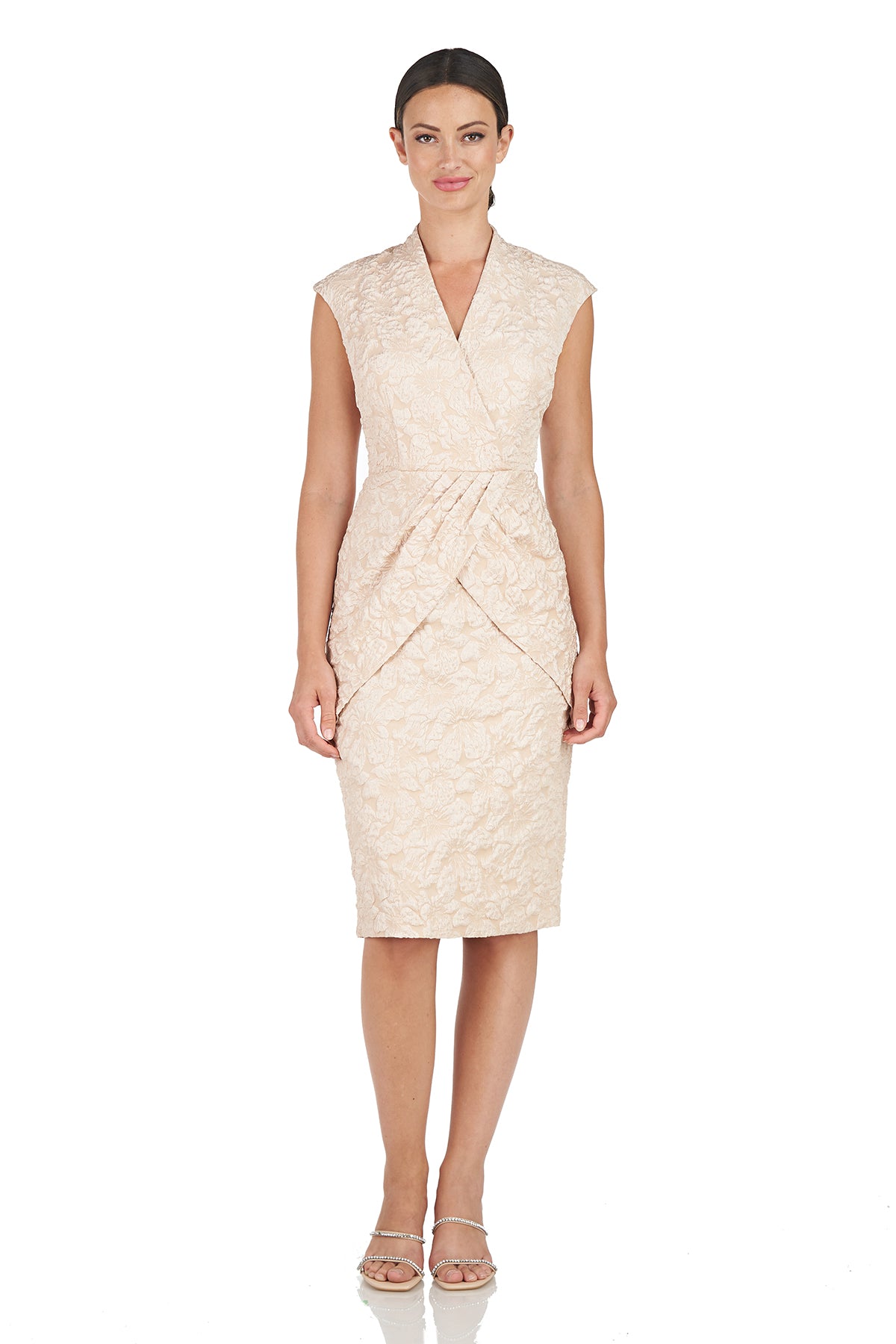 Emery Faux Wrap Cocktail Dress