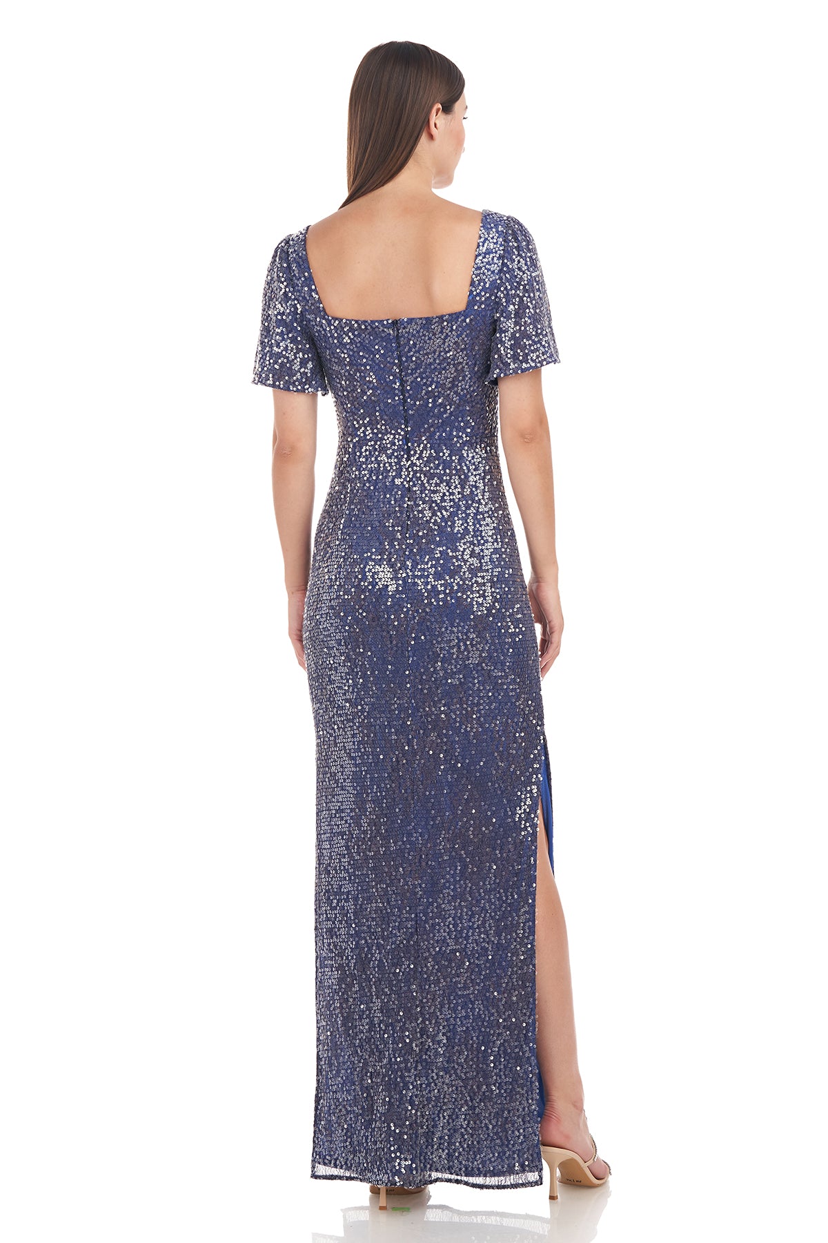Stephanie Cowl Column Gown