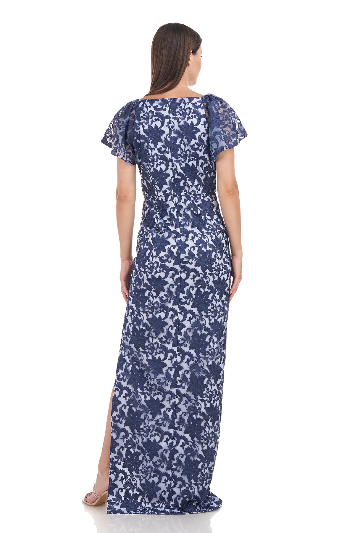 Aurora Flutter Column Gown