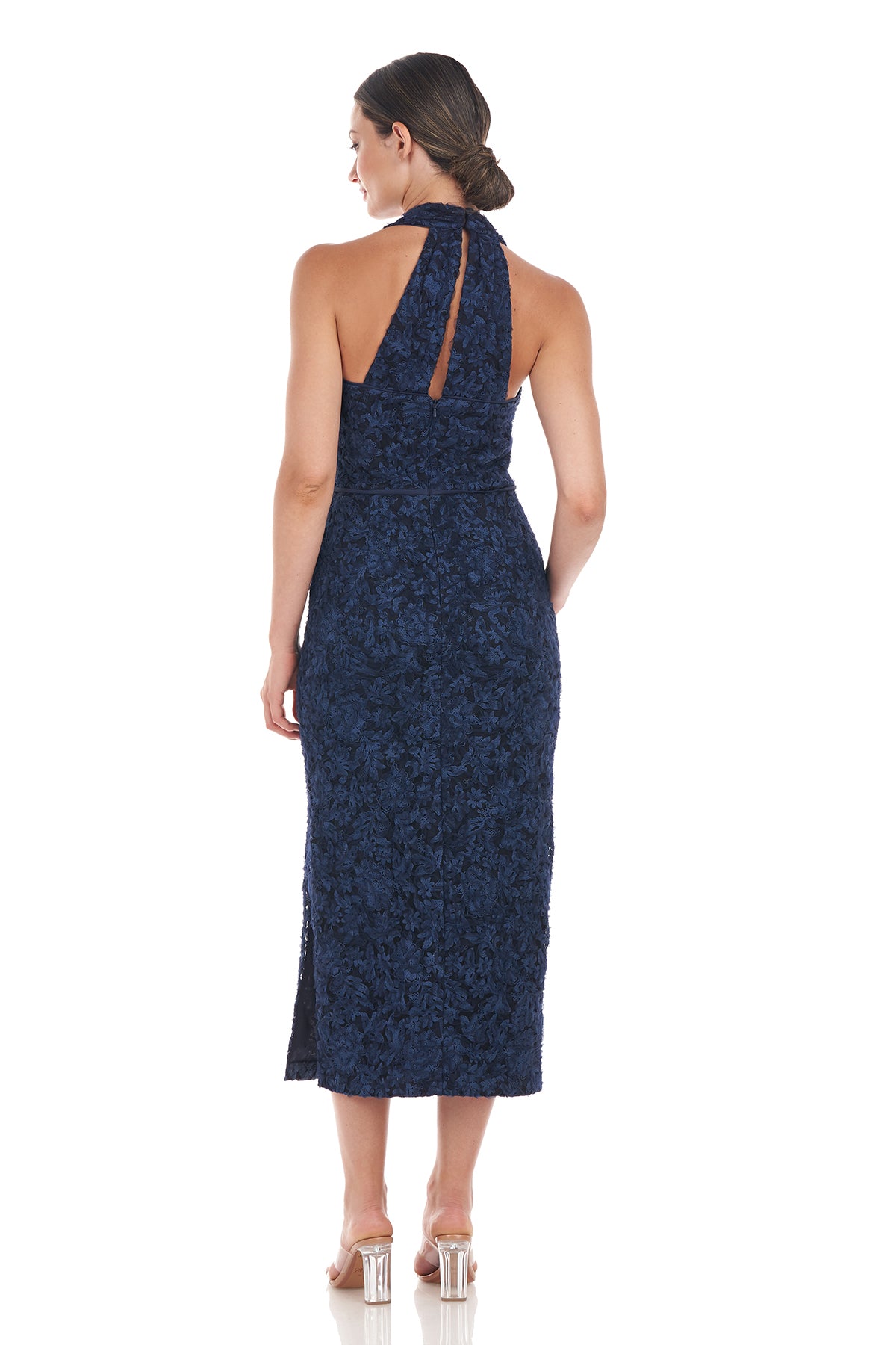 Scarlett Wrap Tea Length Dress