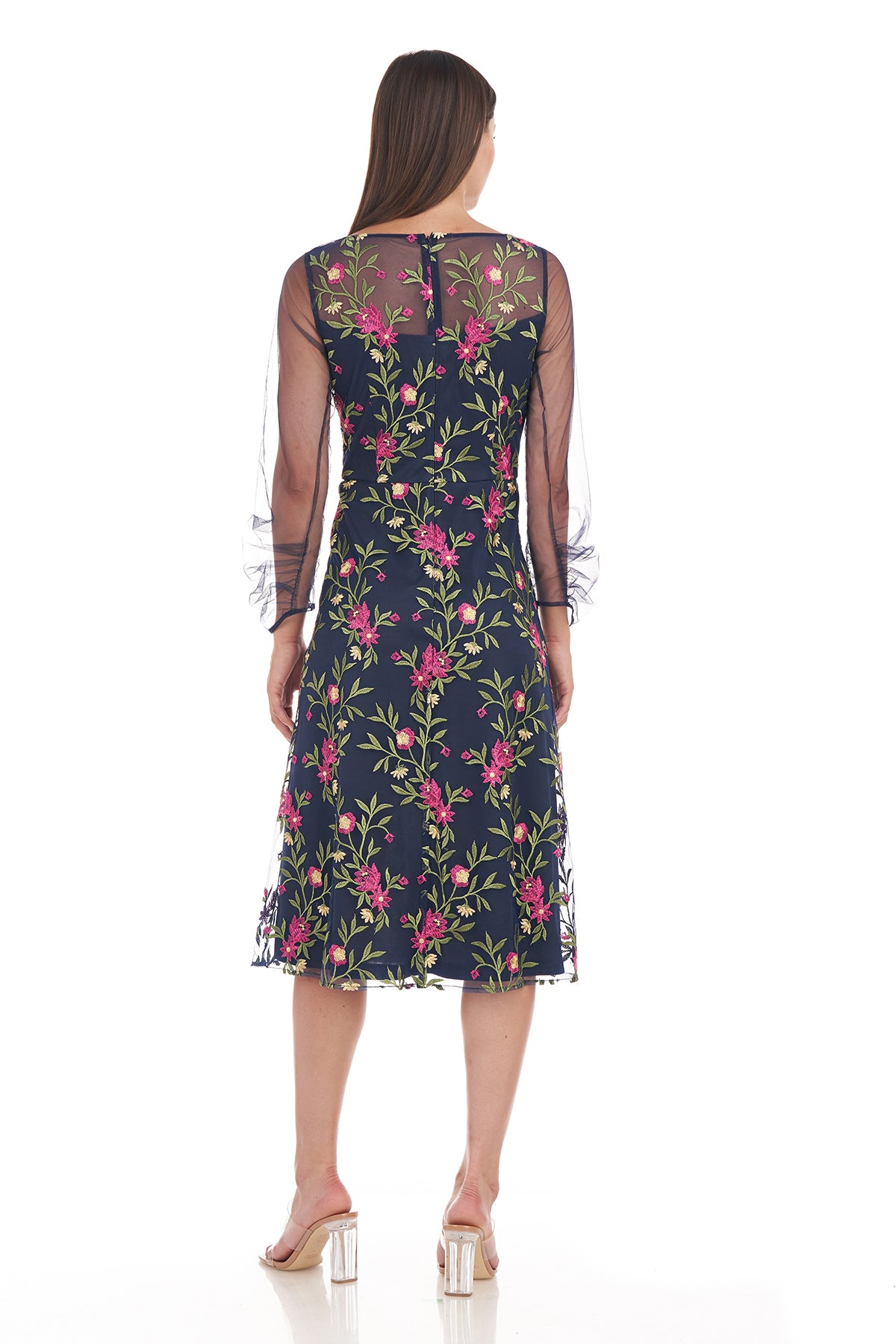 Evelyn Illusion Midi Dress