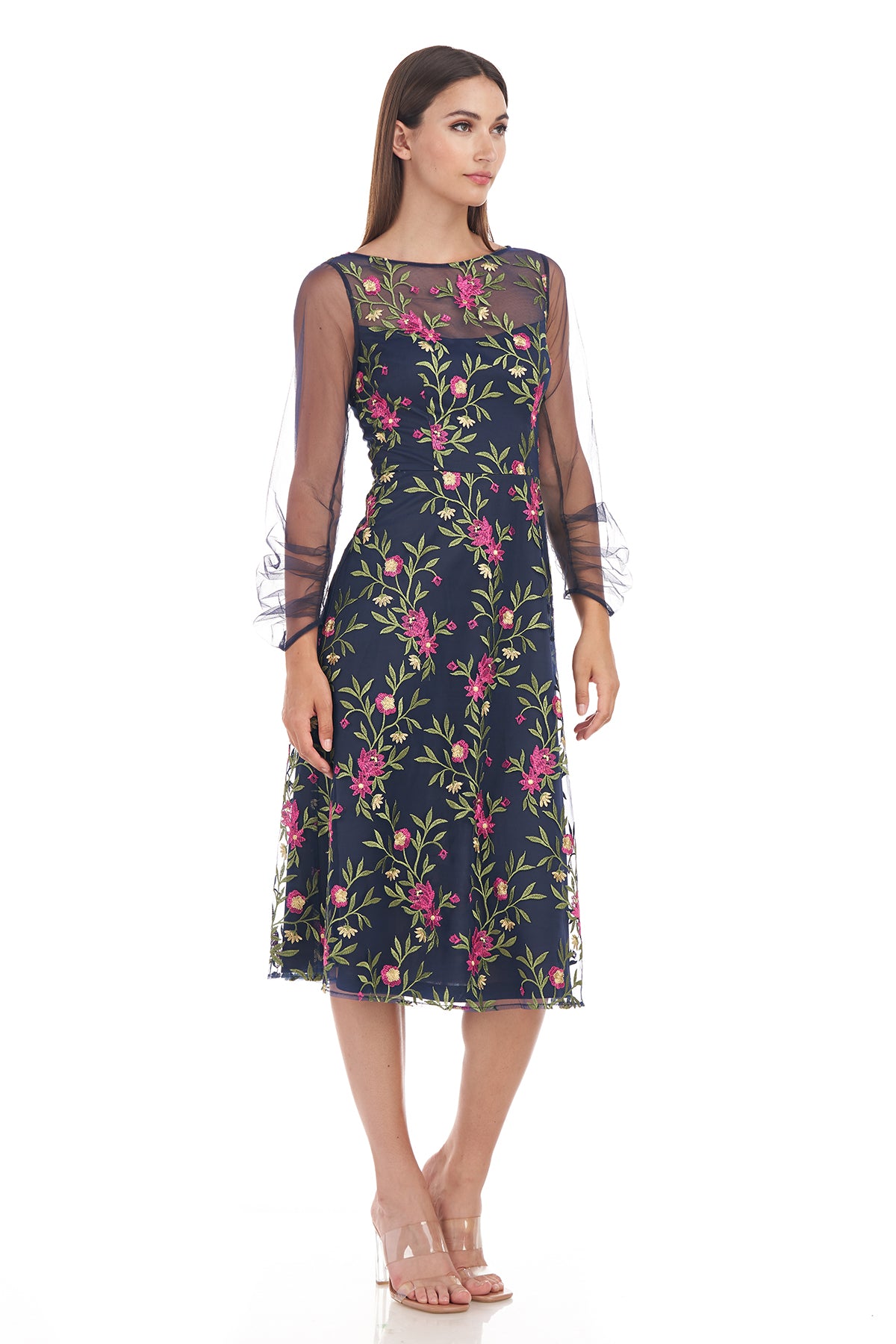 Evelyn Illusion Midi Dress