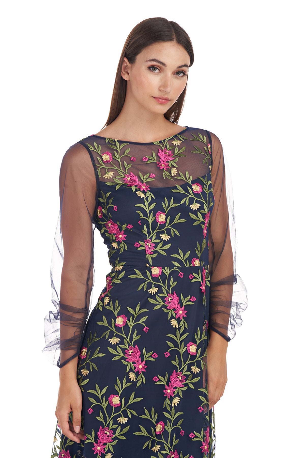 Evelyn Illusion Midi Dress