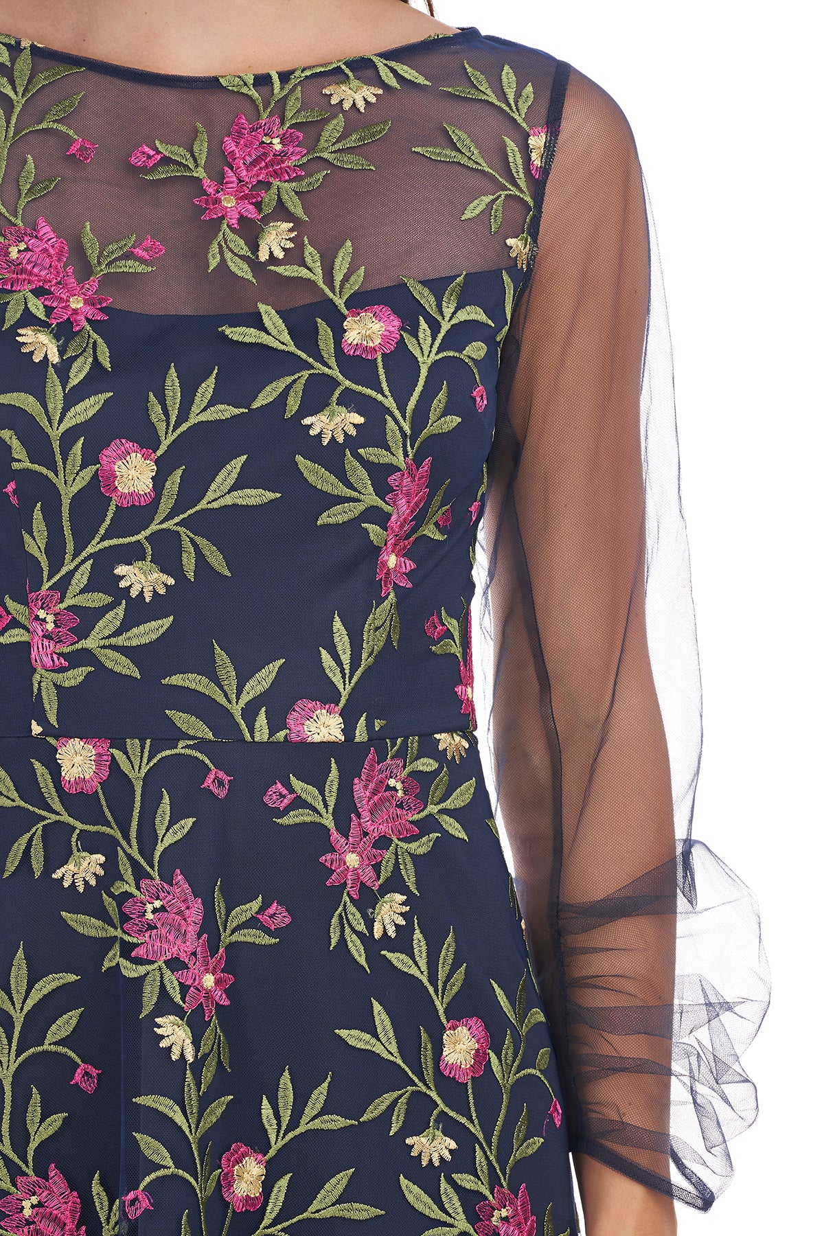 Evelyn Illusion Midi Dress