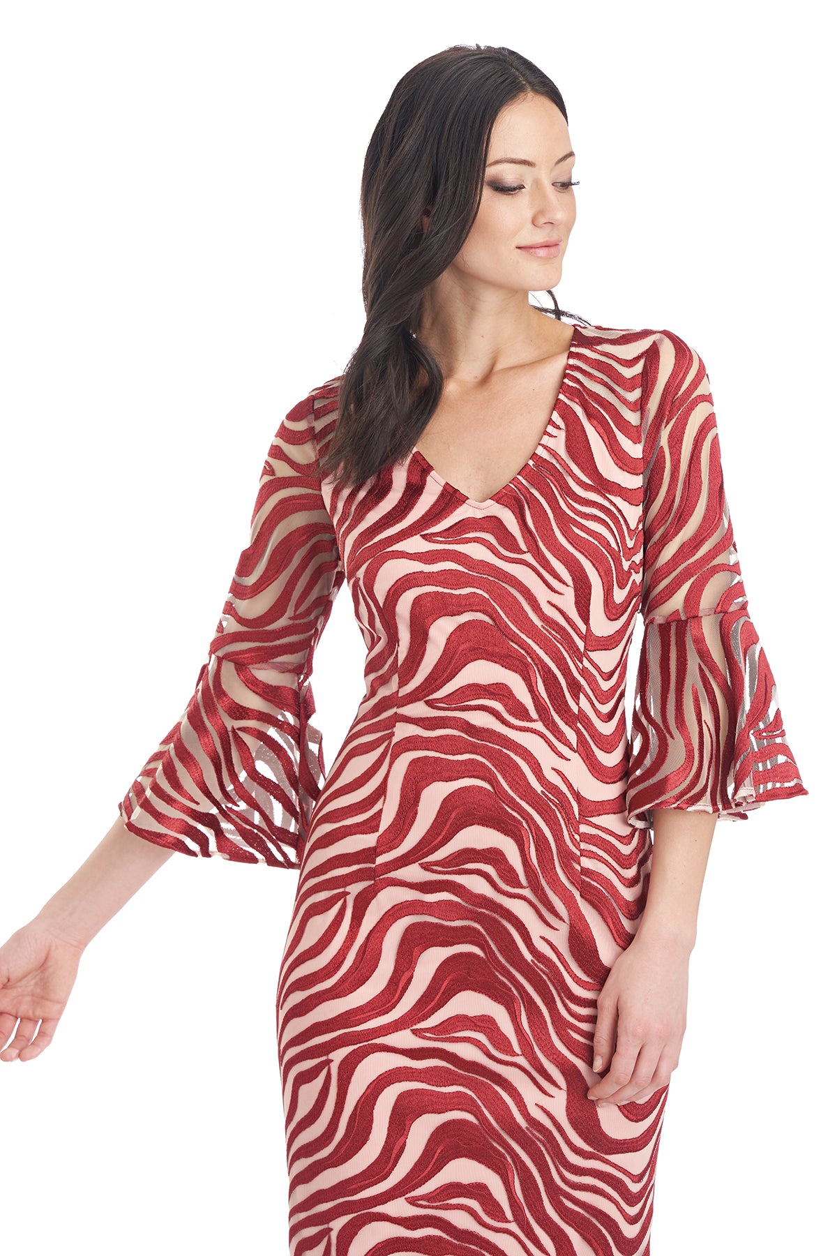 Leslie V-Neck Midi Dress