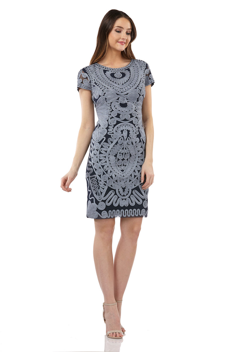Short Sleeve Mesh Cocktail