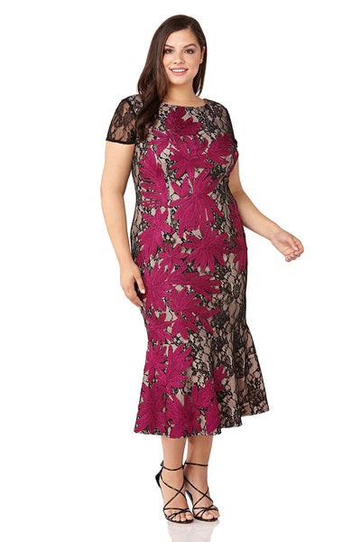 js collections lace midi dress Embroidered Lace Midi Dress Curve – JS Collections