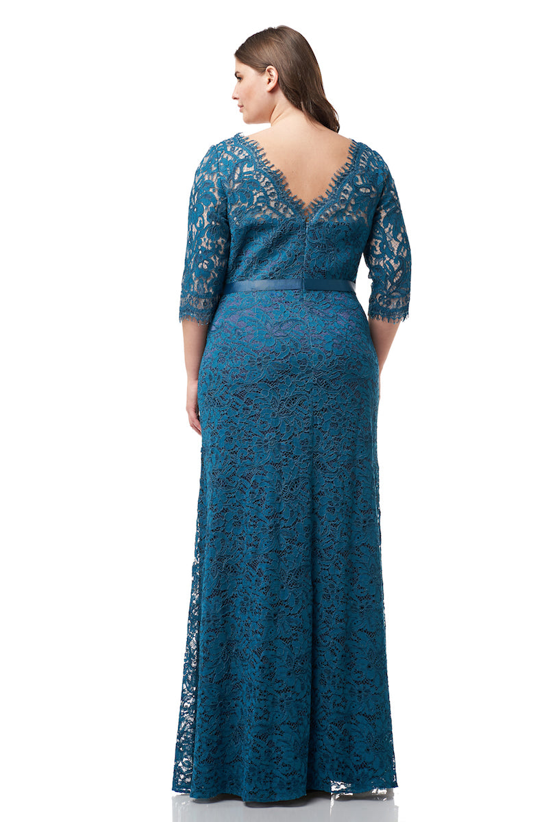 24w Js Collections Plus Size Boatneck Lace Dress Curve – JS