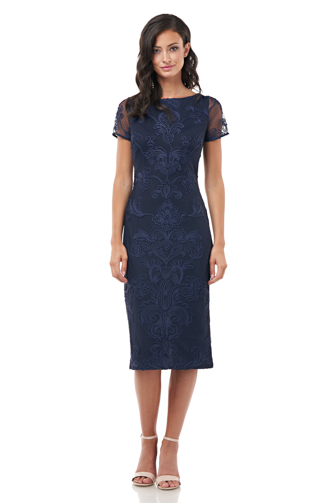 Short Sleeve Cocktail Dress JS Collections — free download